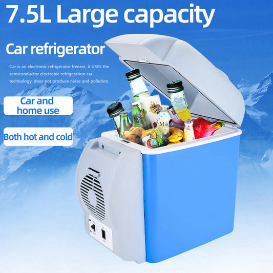 Car Mounted Refrigerator Dual-purpose 7.5L Portable Car Small Cold And Warm